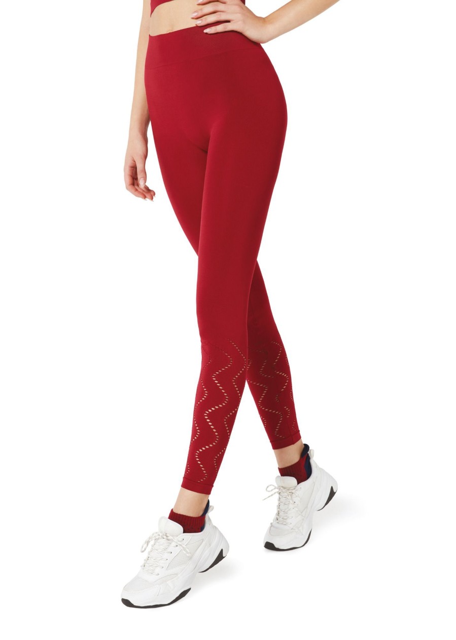 Golden Lady Leggings Con Microfori