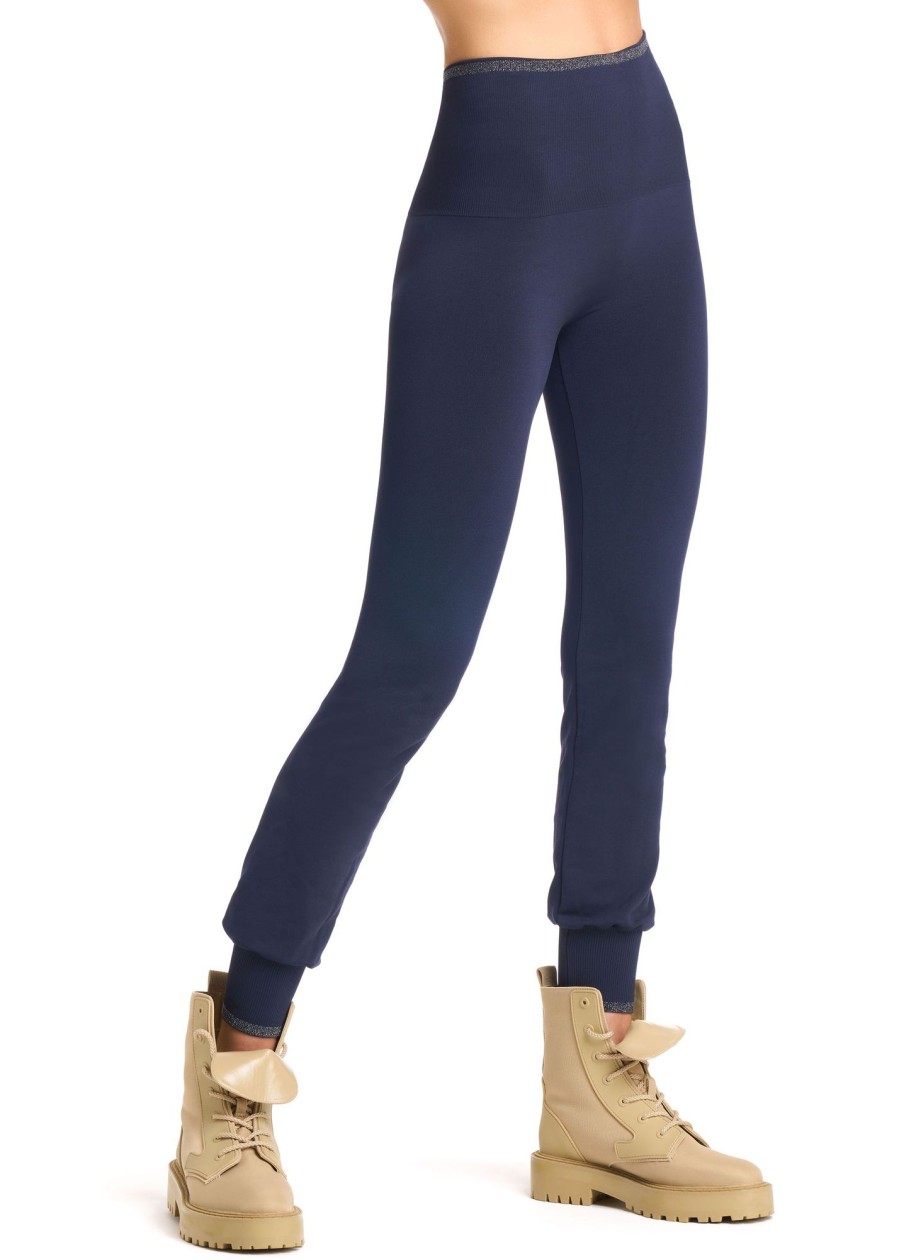 Golden Lady Leggings Bordo Lame