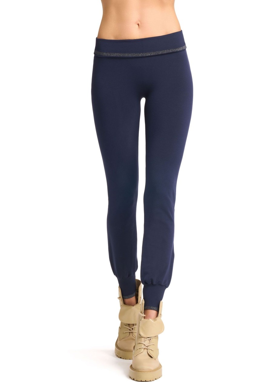 Golden Lady Leggings Bordo Lame