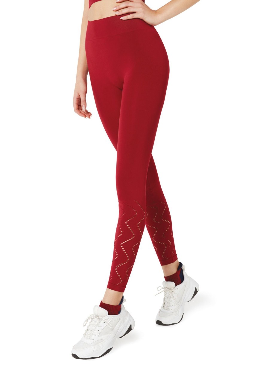 Golden Lady Leggings Con Microfori