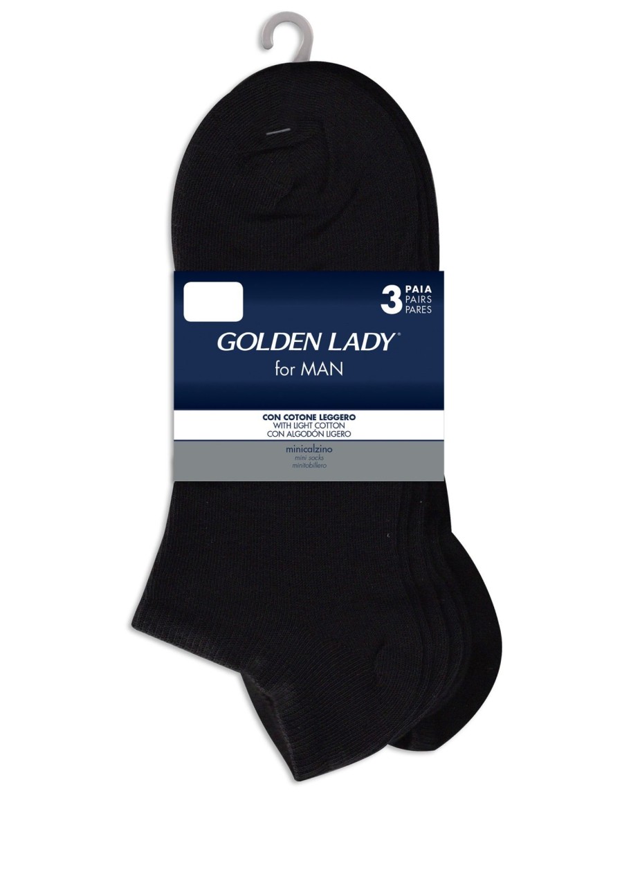 Golden Lady Minicalzino Cotone. 3 Paia