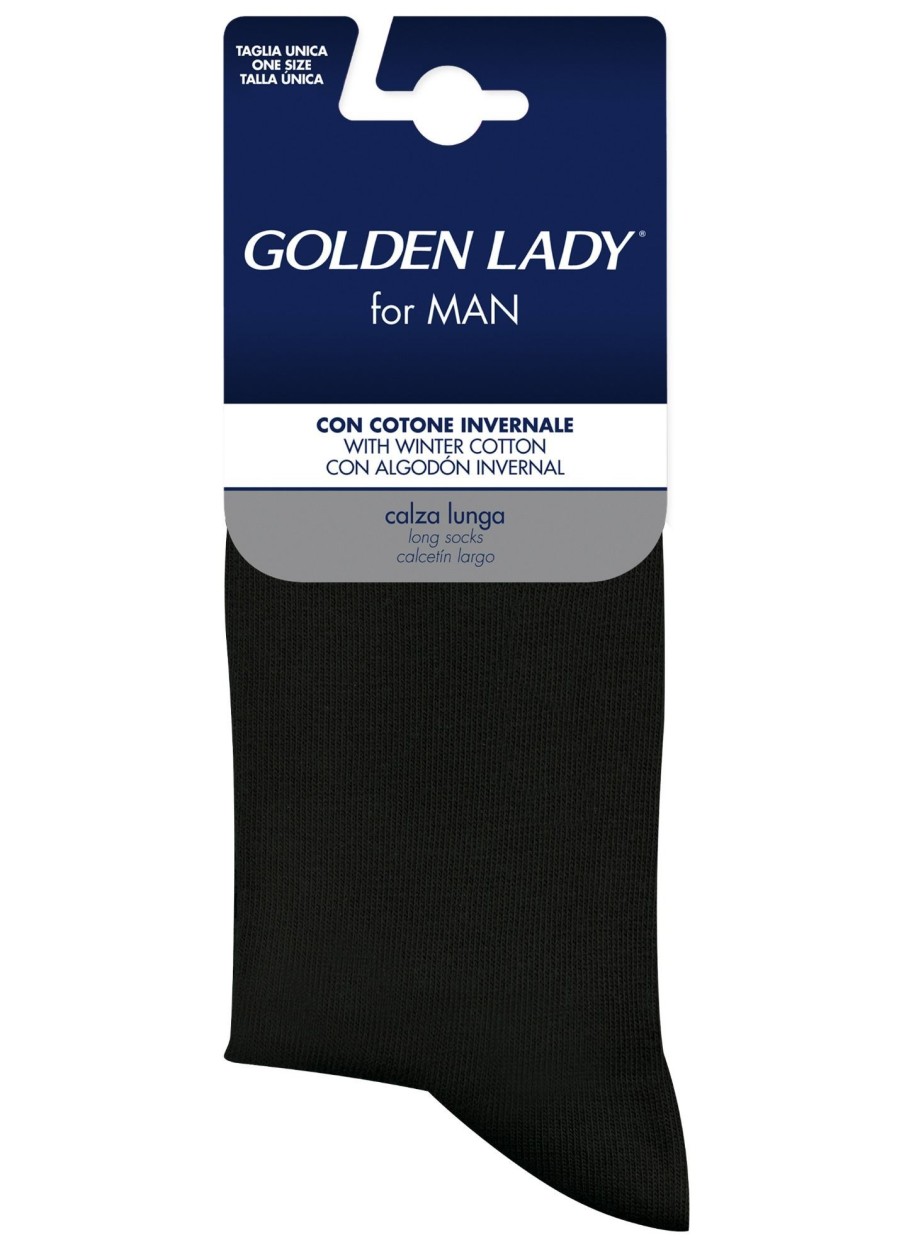 Golden Lady Calza Uomo Con Cotone Termico Invernale